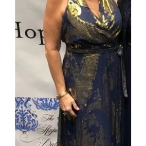 Navy/Gold formal dress
